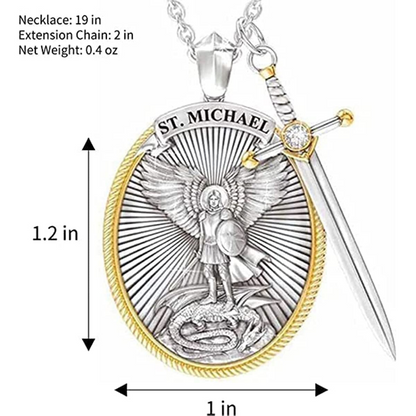 Colgante de San Miguel Arcangel + Caja de Regalo - [PROMOCIÓN DISPONIBLE SOLO HOY]