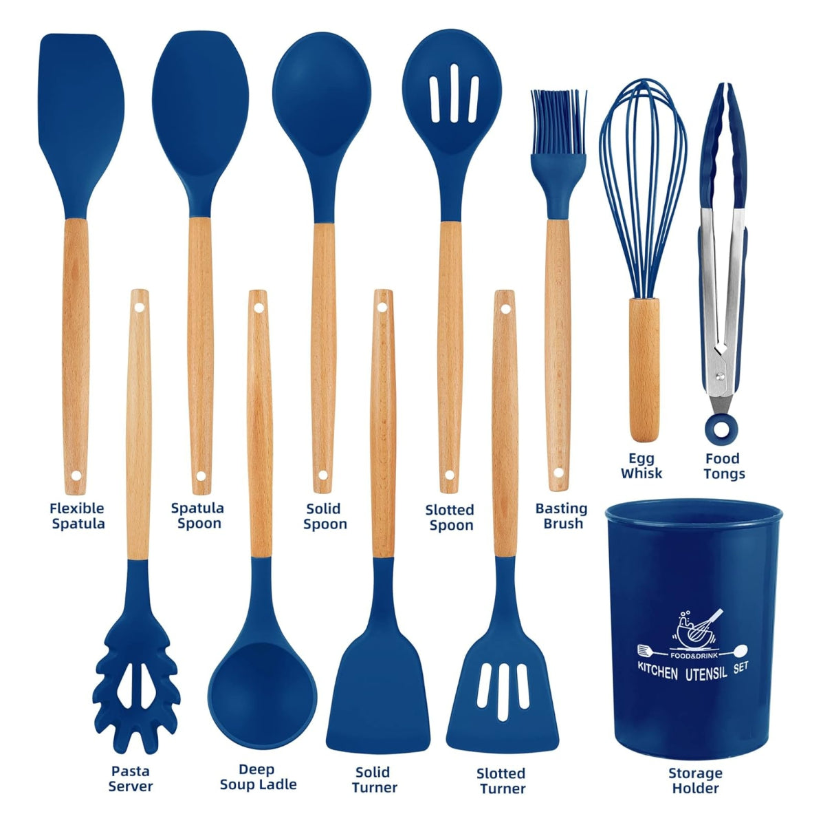 CocinaOn Set de 11 Utensilios de Cocina Alta Resistencia - [PROMOCIÓN DISPONIBLE SOLO HOY]