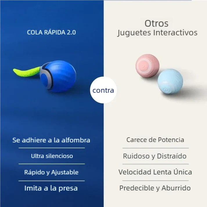 TailPlay 2.0 – Pelota Inteligente Con Cola Para Gatos