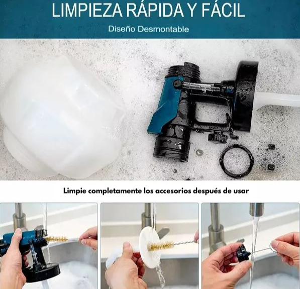 SprayPro Max - Pistola pintura inalambrica tasbel 2 baterías