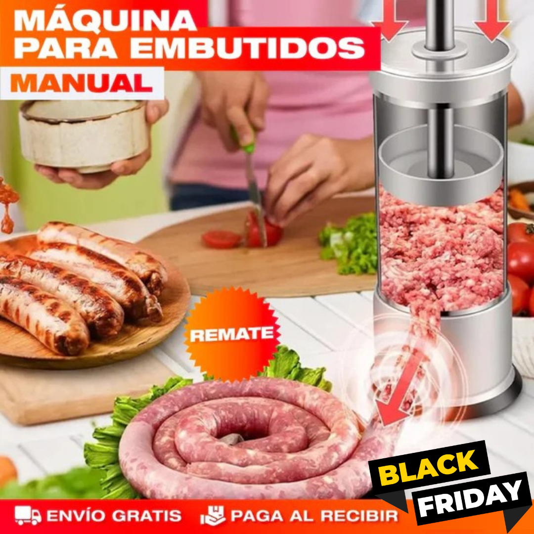🥩 Embutimax – Embutidora de Carne 4 Boquillas