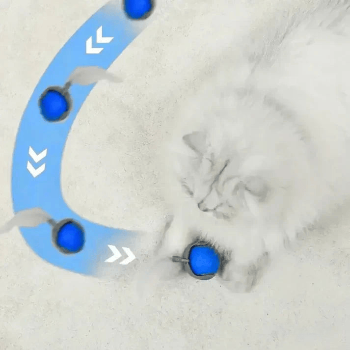 TailPlay 2.0 – Pelota Inteligente Con Cola Para Gatos