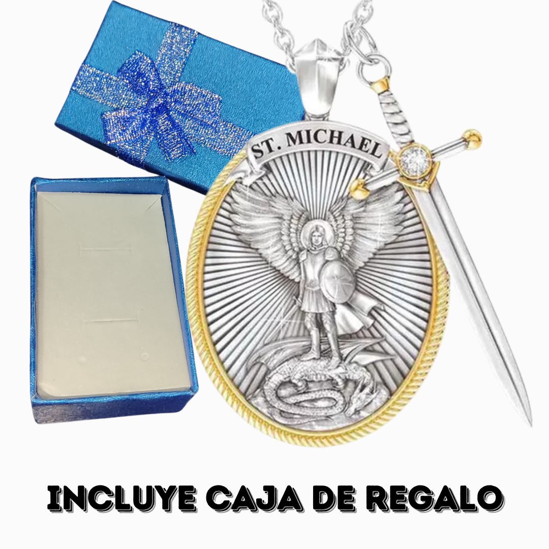 Colgante de San Miguel Arcangel + Caja de Regalo - [PROMOCIÓN DISPONIBLE SOLO HOY]