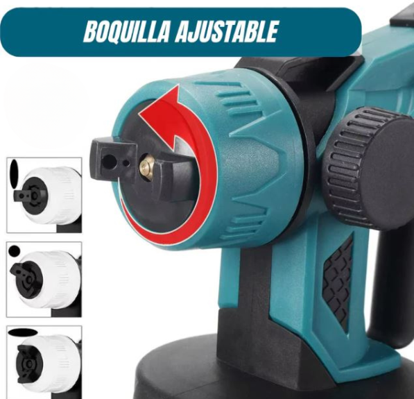 SprayPro Max - Pistola pintura inalambrica tasbel 2 baterías