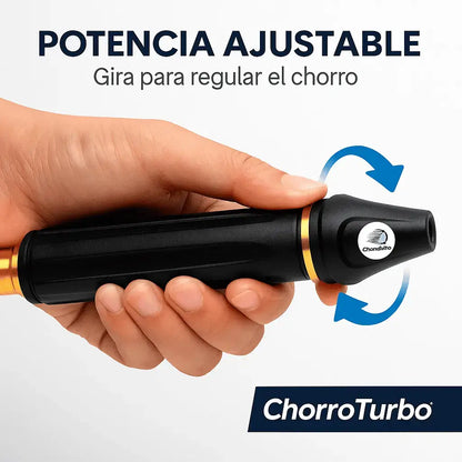 ChorroTurbo – Boquilla Regulable de Alta Presión para Limpieza Poderosa