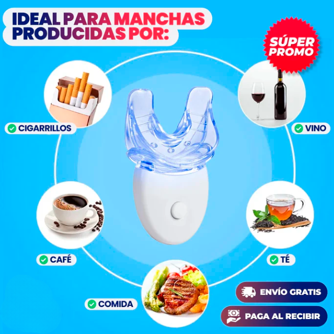 SonrisaBrillante - Kit Blanqueador UV - [PROMOCIÓN DISPONIBLE SOLO HOY]