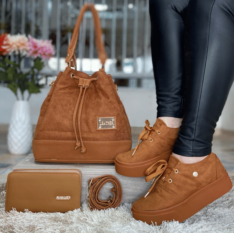 Trio Lince Dama Bolso + Billetera + Calzado Promoción - CIERRE DE LA TIENDA - CONTRA ENTREGA ENVÍO GRATIS