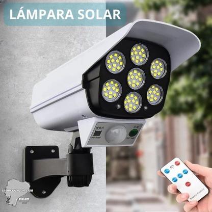 SolarGuard Lámpara Solar tipo Cámara con Sensor de Movimiento - [PROMOCIÓN DISPONIBLE SOLO HOY]