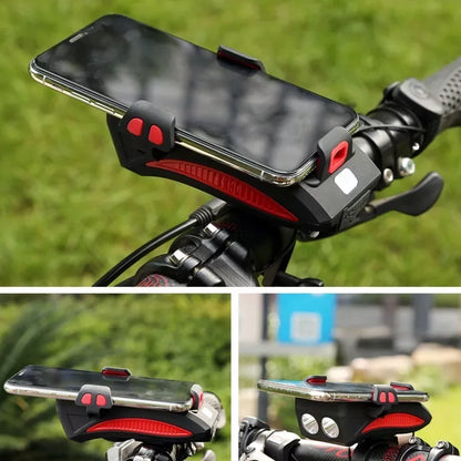 BiciOn 🚴‍♂️✨ Linterna de Bicicleta 4 en 1: Ilumina, Alerta, Sostén y Carga en Cada Viaje! 📢📱🔋 - [PROMOCIÓN DISPONIBLE SOLO HOY]