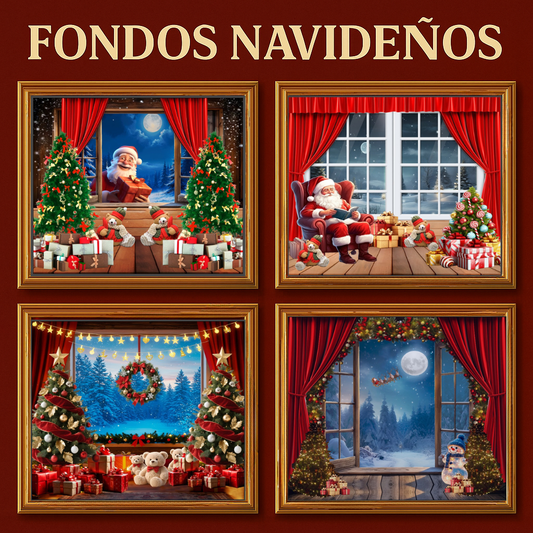 Fondos Navideños – Telón de Fondo Navideño Premium