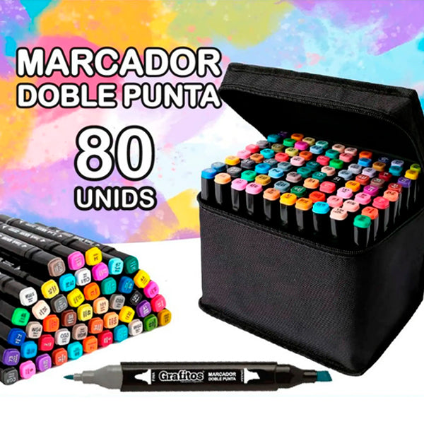 Touch Marcadores Doble Punta 80 unidades ✏️🎨 - Envío Gratis - [PROMOCIÓN DISPONIBLE SOLO HOY]