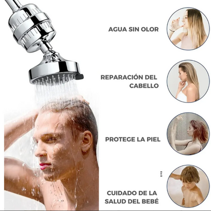 BioShower + Elimina cloro y metales pesados