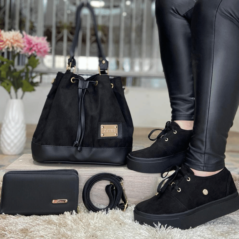 Trio Lince Dama Bolso + Billetera + Calzado Promoción - CIERRE DE LA TIENDA - CONTRA ENTREGA ENVÍO GRATIS