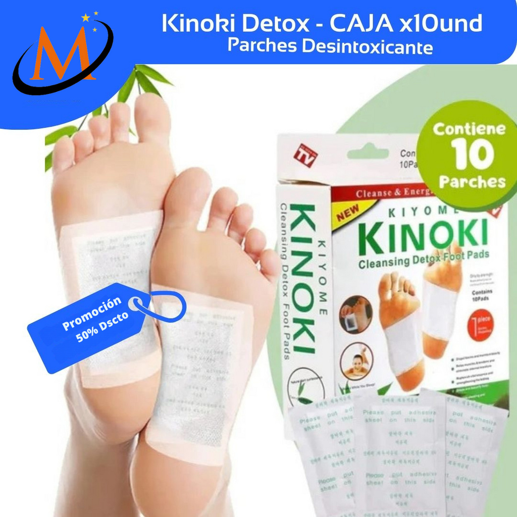 DePax Parches Desintoxicantes  KINOKI - Caja X10 PARCHES