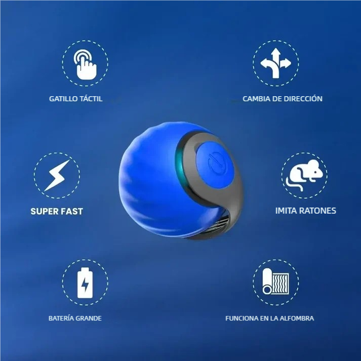 TailPlay 2.0 – Pelota Inteligente Con Cola Para Gatos