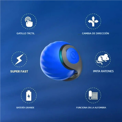 TailPlay 2.0 – Pelota Inteligente Con Cola Para Gatos