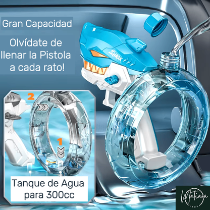 SharkBlaster Pistola de Agua Shark Automática | Diversión garantizada para todos -  [PROMOCIÓN DISPONIBLE SOLO HOY]