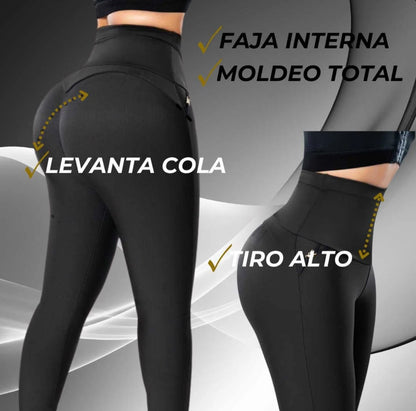 Curvely – Leggins Adelgazantes con Efecto Push-Up y Control Total