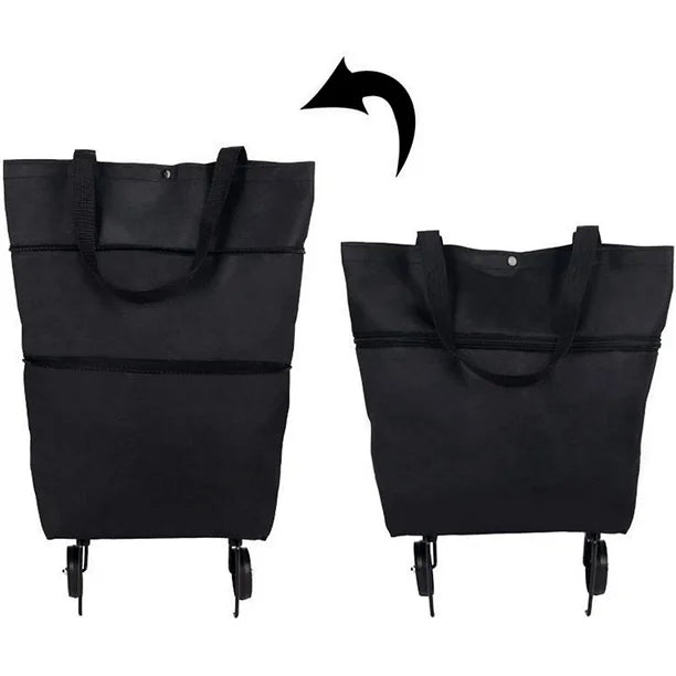CarryShop Carrito de compra plegable 2 en 1