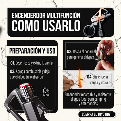 🔥Ignix – Encendedor 3 en 1  –  El encendedor que siempre te acompaña 🔥