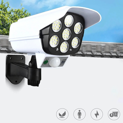 SolarGuard Lámpara Solar tipo Cámara con Sensor de Movimiento - [PROMOCIÓN DISPONIBLE SOLO HOY]